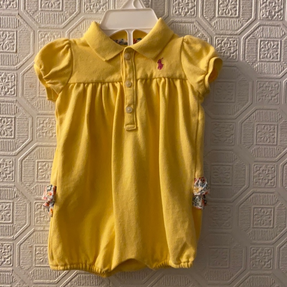 Ralph You Lauren  Onesie Yellows 3mo